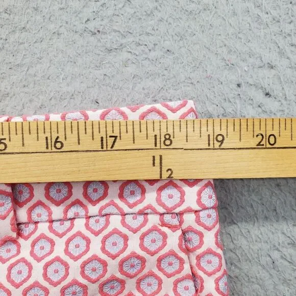 LOFT Ann Taylor Riviera Shorts Womens Multi Geometric Flat Front Slash Pockets - Picture 4 of 6